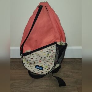 Kavu Coral and Multicolor Sling Bag